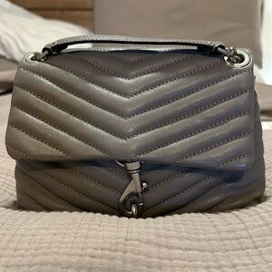 Rebecca Minkoff Edie crossbody, Grey leather